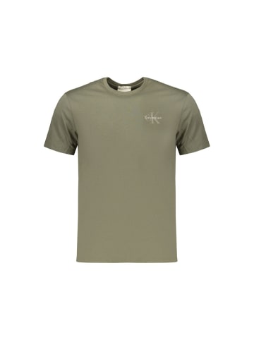 Calvin Klein Grün Herren T-Shirt aus Baumwolle