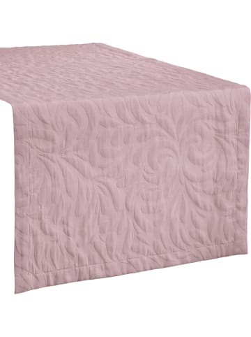 Erwin Müller Jacquard, Baumwollmischung Tischläufer Cadiz in altrosé
