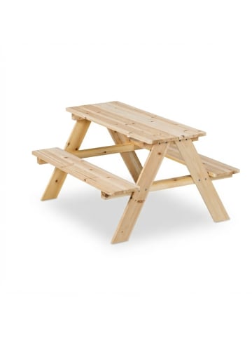 relaxdays Kindersitzgruppe In Natur - (B)90 x (H)51 x (T)78 cm