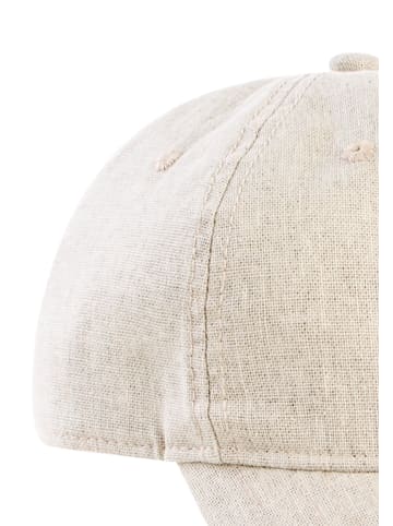 Camel Active Cap aus Baumwoll-Leinen-Mix in Beige