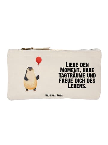 Mr. & Mrs. Panda Schminktasche Pinguin Luftballon mit Spruch in Weiß
