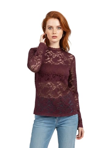 Alexa Dash Blouse in Bordeaux