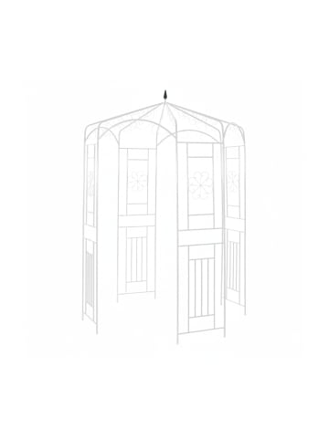 relaxdays Rosenpavillon in Weiß - (B)160 x (H)250 x (T)160 cm