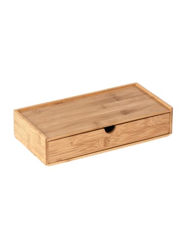 Wenko Bambus Box Terra mit Schublade 2er Set, Bambus Box Mod. Terra mit Schublade 2er Set in Braun