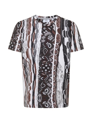 Carlo Colucci T-Shirt Dini in Schwarz / Grau