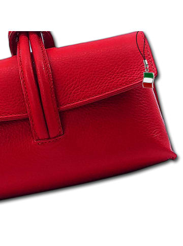 Florence Florence Abendtasche, Umhängetasche Leder rot ca. 23cm