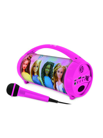 LEXIBOOK® Barbie Kabellose Bluetooth®-Lautsprecher mit Licht & Mikrofon