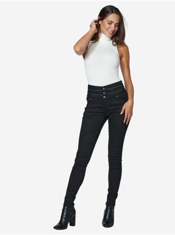 KOROSHI Schärpenhose in schwarz