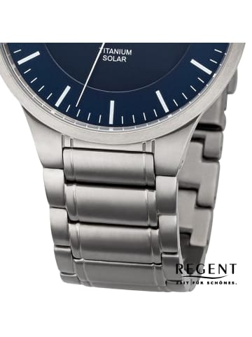 Regent Analog-Armbanduhr Regent Metallarmband silber groß (ca. 40mm)