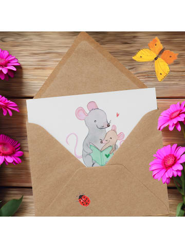 Mr. & Mrs. Panda Einladungskarte Baby-Sitter Engelflüsterer mit ... in Weiß