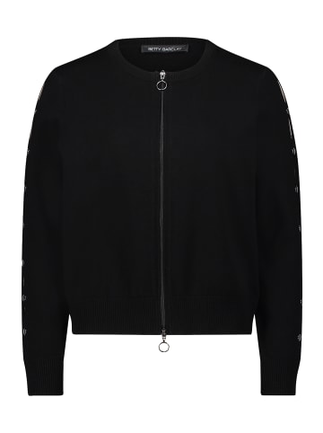 Betty Barclay Strick-Cardigan mit Reißverschluss in Schwarz