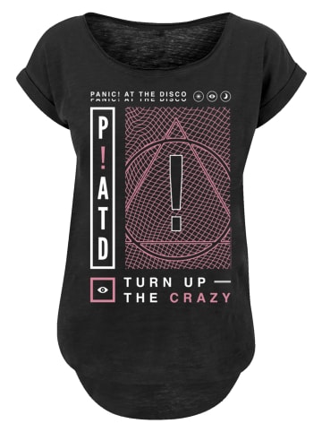 F4NT4STIC Long Cut T-Shirt Panic At The Disco Turn Up The Crazy in schwarz