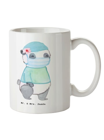 Mr. & Mrs. Panda Pott Operationsassistentin Herz ohne Spruch in Weiß