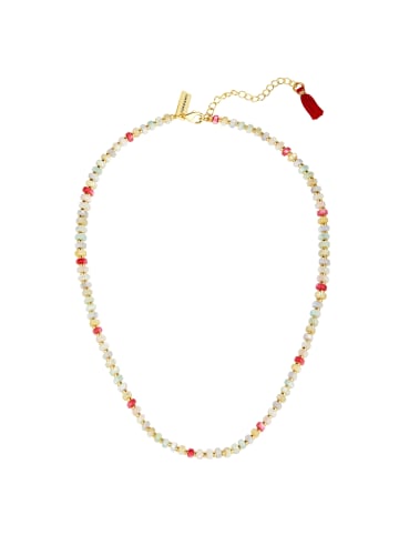 Yokoamii Kette aus Messing mit Muschelkernperle in multicolor