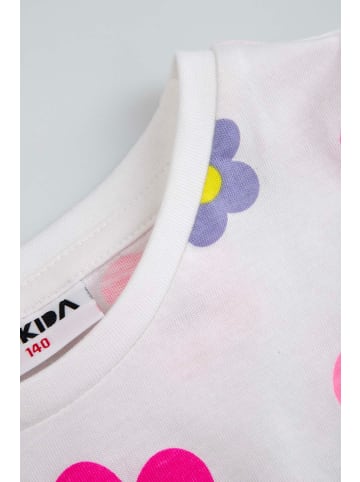 MOKIDA T-Shirt mit kurzen Ärmeln in weiß