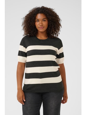 KAFFE curve Strickpullover KClizzy Regular fit in DGM/Turtledove Wide Stripe