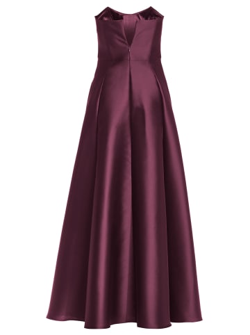 SWING Kleid in aubergine - 0001
