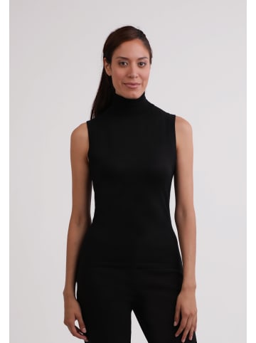 CASH-MERE.CH Rollkragen Top in Schwarz