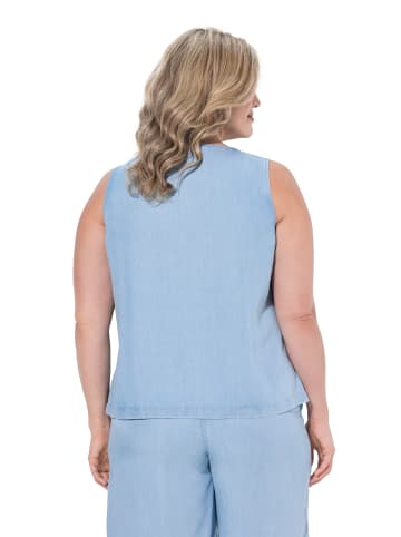 Ulla Popken Blusentop in taubenblau