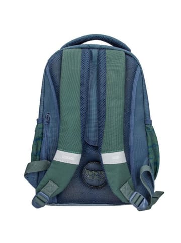 Depesche Schulrucksack Schlange Adventure World 19 x 30 x 40 cm in blau-grün