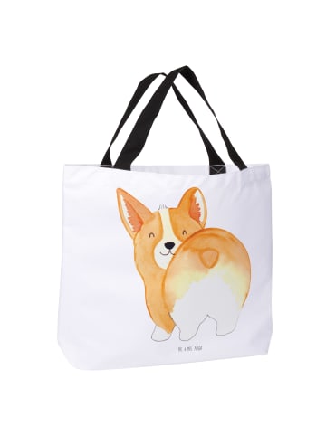 Mr. & Mrs. Panda Büchertasche Corgi Po ohne Spruch in Weiß