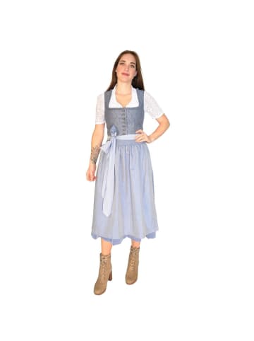 Country Line Midi Dirndl in Blau