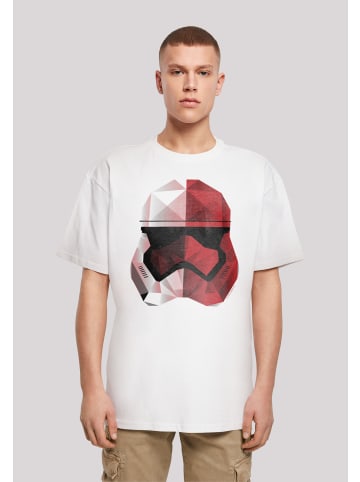 F4NT4STIC Heavy Oversize T-Shirt Star Wars The Last Jedi Cubist Trooper Helmet in weiß