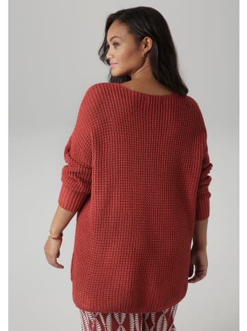 Aniston PLUS Strickpullover in rostrot
