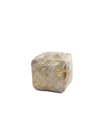 Kayoom Sitzkissen Lavish Pouf 45cm x 45cm in elfenbein - gold