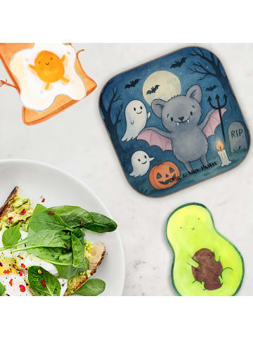 Mr. & Mrs. Panda Untersetzer für Gläser Fledermaus Dracula Desig... in Weiß