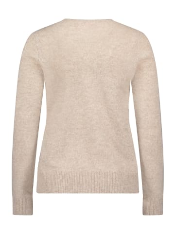Betty Barclay Kaschmir-Pullover mit Rundhalsausschnitt in Bright Taupe Melange