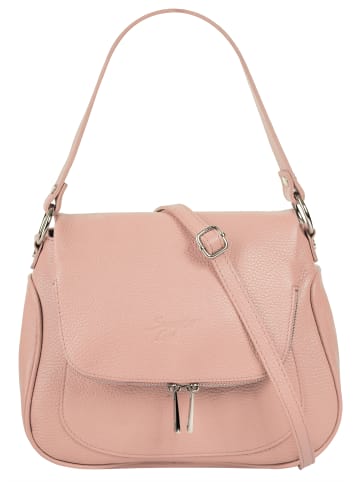 Samantha Look Umhängetasche echt Leder in rosa