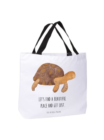 Mr. & Mrs. Panda Tasche Schildkröte MHerzieren mit Spruch in Weiß