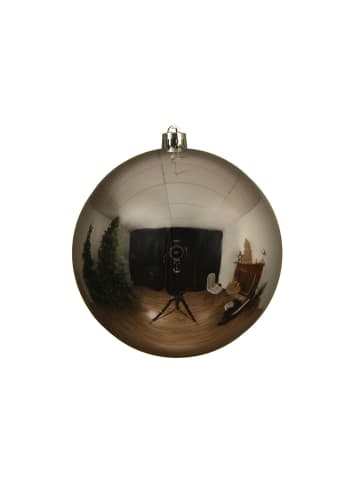 MARELIDA Weihnachtsbaumkugeln bruchfest glänzend D: 14cm in silber