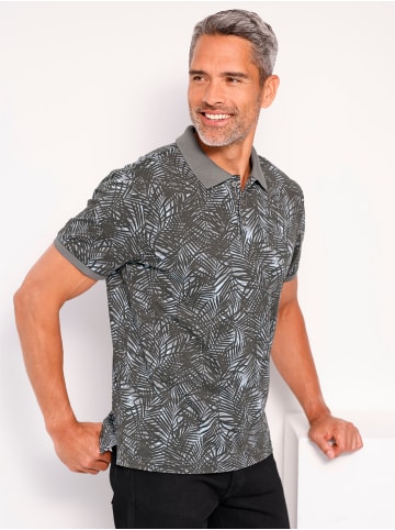 Sieh an! Poloshirt in graphit-bedruckt