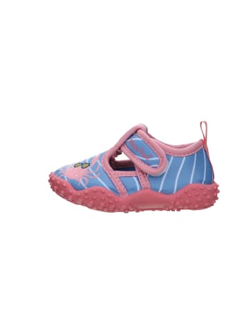 Playshoes Aqua-Schuh Krebs in Blau/Pink