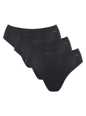 Sloggi Slip 3er Pack in Schwarz
