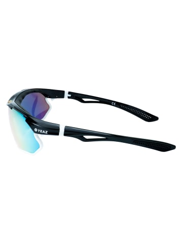 YEAZ SUNRAY sport-sonnenbrille schwarz/weiß/rot in schwarz