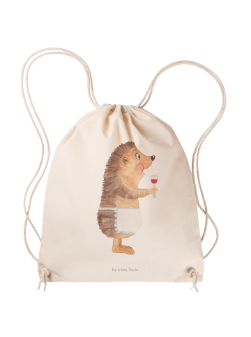 Mr. & Mrs. Panda Jutebeutel Igel Wein ohne Spruch in Creme