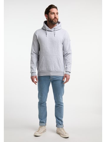 DreiMaster Herren Kapuzenpullover in Hellgrau Melange
