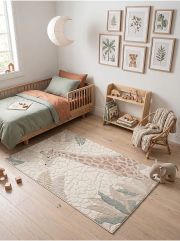KADIMA DESIGN Teppich Kinderzimmer Kinder-Motiv Kinderzimmer pflegeleicht Spielzimmer in Creme