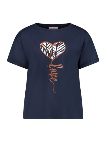 Betty Barclay Casual-Shirt mit Aufdruck in Patch Dark Blue/Beige