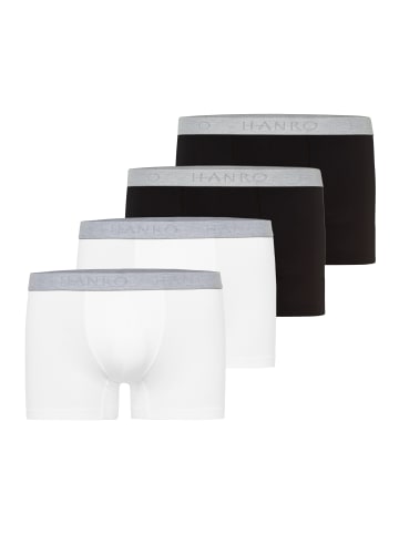 Hanro Retro Short / Pant Cotton Essentials in Weiß / schwarz