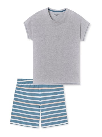 Schiesser Pyjama Casual Essentials in grau-mel.