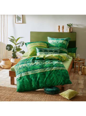 Erwin Müller Mako-Satin Bettwäsche in grün