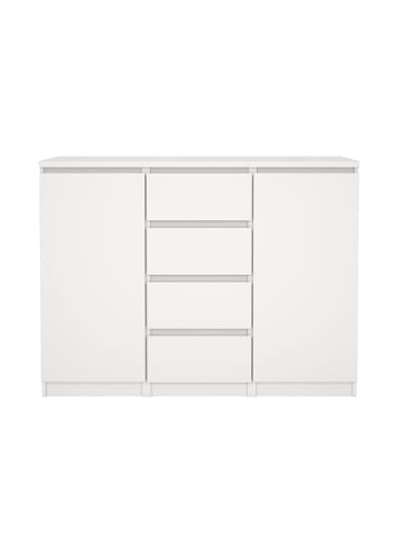 ebuy24 Sideboard Naia Weiß 121 x 50 cm