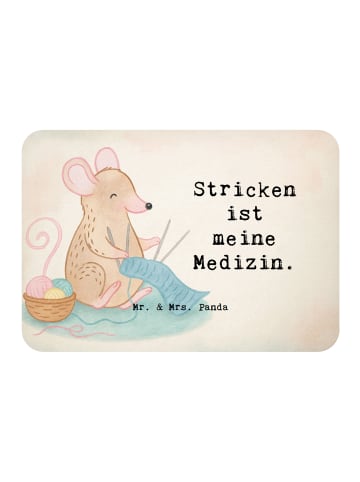 Mr. & Mrs. Panda Magnet Maus Stricken Design mit Spruch in Weiß
