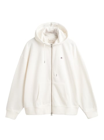 Gant Sweatjacke in Ecru