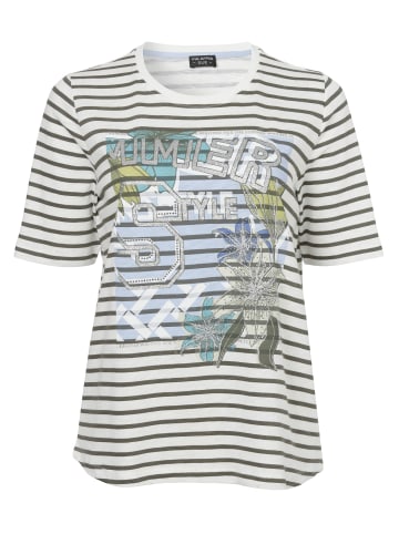 VIA APPIA DUE  Shirt Modernes T-Shirt mit Glitzersteinen in ecru multicolor