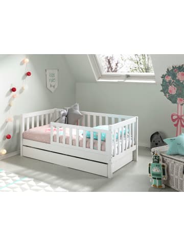 58 aufm Kessel JUNIORBETT Karie 148x60x76 aus Massivholz+MDF in Weiß